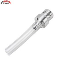 신제품 범용 오토바이 가스 가솔린 연료 캡 2 웨이 밸브 모토크로스 ATV 쿼드 더트 바이크용 브리더 호스 튜브, 실버