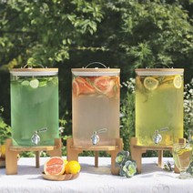 사계절 사용가능한 내열유리 음료디스펜서 5L 7.5L 10L, 기본선택, 베르세 음료디스펜서-5L