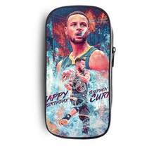 NBA 마이클 조던 LA 레이커스 코비브라이언트 굿즈 필통 파우치 수납 케이스 커리 제임스 농구스타, S