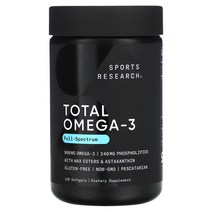 스포츠리서치 피쉬 피시 오일 토탈 오메가3 EPA 565mg DHA 255mg 120소프트젤