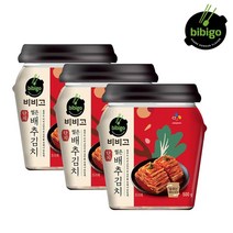 (냉장)비비고 썰은배추김치(용기)500g, 3개