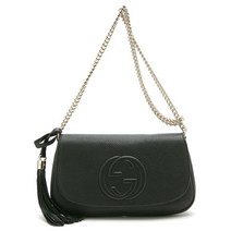 구찌 소호 태슬 체인 숄더백 (블랙/레드)