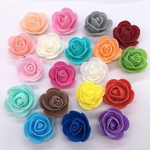 조화 봄단장 인테리어 웨딩 파티 핑크뮬리50100200500pcs 곰 인공 꽃에 대 한 3cm 거품 장미 diy 선물 상자 결혼식 장식 크리스마스 홈 장식 20 색, 여러 가지 빛깔의