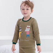 더미누 프렌드카키 무형광 삼중직 보온내의