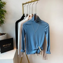 +1 쫀쫀 골지 베이직 슬림 폴라티 5color