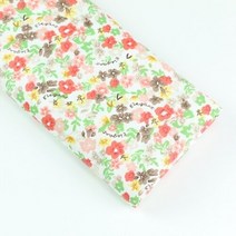 의류 재봉 천160cm x 작은 꽃 과일 아기 면직물 인쇄 천 봉제 퀼트 침구 의류 드레스 패치 워크 원단, 02 B