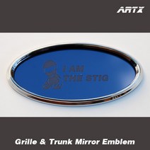 ArtX 탑기어 I AM THE STIG 순정교체형 미러 엠블럼 NO.149(그릴/트렁크엠블렘)(K5K7K3포르테쿱뉴프라이로체이노베이션뉴카렌스쏘울쏘렌토R스포티지R뉴모닝레이), 블랙펄, A-Type, D