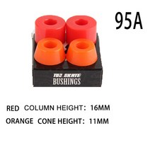 스케이트보드 롱보드 크루져 보드 스케이트 보드 부싱 PU 쿠션 댄싱 충격 방, 13 95A Red