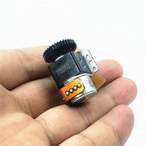 SRM1509 마이크로 15MM 풀 메탈 기어 박스 스테퍼 모터 2 상 4 와이어 20 옴 18 도 D-샤프트 로봇 CCTV 카, 한개옵션0
