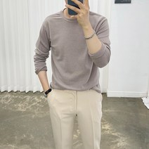 아도르클래식 MZ 포그니 9컬러 부드러운 터치 라운드 긴팔 니트