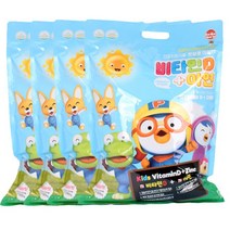 뽀로로 데일리 비타민D +아연 1 000정 대용량 어린이 비타민, 4개