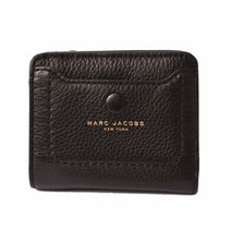 마크 제이콥스 M0014215 블랙 여성용 미니 엠파이어 시티 컴팩트 가죽 지갑