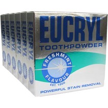 Eucryl Smokers Tooth Powder Freshmint Flavour (50g) - Pack of 6 null, 6개