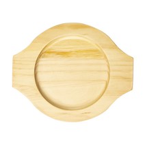 업소 가정용 주방 원형 손잡이 나무 원목 냄비받침, 1호