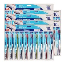 유한덴탈케어 플러스 이코노 칫솔, 10개입, 5개