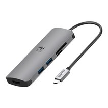 올판 C타입 썬더볼트 맥북 삼성 그램 노트북 HDMI USB 멀티 포트 허브, 선택07_HDMI 6in1 (6개 포트)
