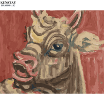 쿤스테이 DIY 명화그리기 2+1 40x50 20x20 고흐 피카소 마티스 바스키아 유화 그림 코팅제 세트, A024 이중섭_황소