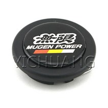 스티어링 핸들커버 혼즈 스티어링휠 Mugen Power 자동차 스타일링 레이싱 휠 혼 푸시 버튼 스피커 컨트롤 커버 ABS 플라스틱 엣지 링, [01] Only Button