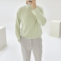 아도르클래식 글리 터틀 목폴라 부드러운 기모 가벼운 이너 긴팔 티셔츠