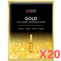 SNP 골드 콜라겐 앰플 마스크팩 20개
