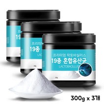 락토바실러스 가세리 모유유산균 균주 19종 혼합 분말 가루 국산 종균 락티스 살리바리우스 300g, 3병, 3병
