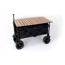 칼노 캠핑 트레일러 야외 캠핑카 트롤리, 블랙 테이블 보드