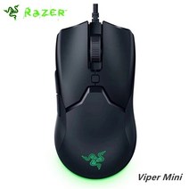 게이밍 손목보호마우스 배그마우스 롤마우스Razer-바이퍼 미니 버전 61 g 경량 노트북 컴퓨터 케이블 심포, 01 Black viper mini, 한개옵션1