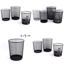 다용도 원형 철망 빨래바구니 철제휴지통 색상랜덤, 대, 대