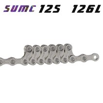 자전거 부품 용품 전기자전거sumc 체인 9101112 속도 골드 실버 레인보우 블랙 컬러 로드 바이크 mtb 체인 초경량 116126 링크, 12s 실버