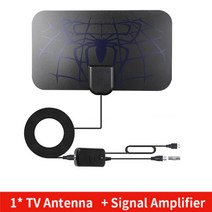 4k 8K 디지털 TV 안테나 1080P 25DB HD DTV 박스 글로벌 실내 실외용 500/4000 마일 부스터, [04] Antenna andAmplifier