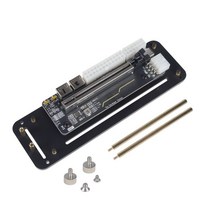 컴퓨터용노트북외장그래픽카드 M.2 WIFI A/E 키 외부 그래픽 카드 스탠드 브래킷 PCIe 3.0 4x PCI-E x4 라이저 케이블 포함 ITX STX NUC VEGA64 G, [01] 25cm, [01] for M.2 NVME Dock