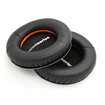 이어폰고무캡 호환 아이팟 버즈2이어팁 steelseries 시베리아 v1 v2 v3 헤드셋 스폰지 쿠션 이어 버드 커버 헤드폰 교체 폼 이어 패드 헤드 밴드 패드, 로고가 있는 검정색