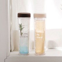 국내생산 이중 베이직 300ml DD-09908 마이 병 플라스틱 투명 주문 제작 보틀 트라이탄 P1204EA, 레드