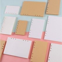 A5 A6 6공 다이어리 속지 리필 바인더 플래너 종이속지, 월간계획(45장)