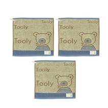 주방타올 고리 수건 핸드 타월 세트, 피에르가르뎅 울리주방, 3장, 파랑색