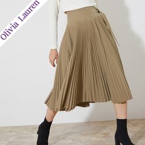 올리비아로렌 신상품 벨트포인트 플리츠 스커트 VOPDK3S2141