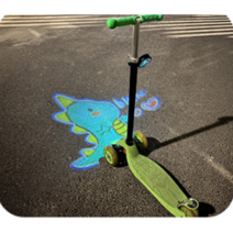 킥보드 다이내믹 프로젝션 라이트 어린이 자전거 프로젝터 전기차 충전 나이트 라이드 플래시 마운틴 라이트 전동차 오토바이, 기본형 공룡