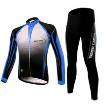 베이스캠프 자전거 긴팔 져지 패드 긴바지 세트 BC-524L