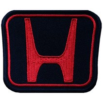 와펜 D745 - HONDA_혼다 로고 블랙 마크 패치