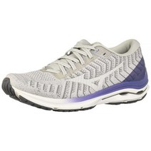 Mizuno 여성용 웨이브 라이더 24 웨이브니트 러닝화 블랙-다크 섀도우. 8