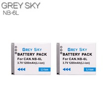 2pcs NB-6L 배터리 + 캐논 IXUS 310 SX240 SX275 SX510 HS 95 200 105 210 300 S90, 07 2 battery