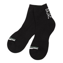 까스텔바작 남성 배색 포인트 중목+장목 세트 양말_BGAWGO201BK, 프리