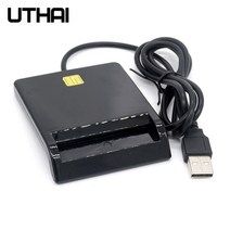 전자키 복사기 스티커 UTHAI X01 USB 스마트 카드 리더 은행 IC/ID EMV Windows 7 8 10 Linux OS US, 01 X01