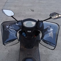 겨울 보온 장갑 핸들 커버 오토바이 전기차 자전거 방한 면 남, 7자형 대구 [삼봉구-호랑이] 투피스