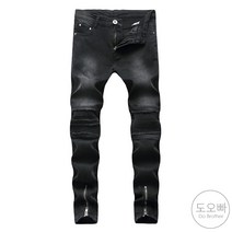 도오빠 모렐라 남성 청바지 데님 팬츠 슬림핏 블랙진 면바지 워싱 스판 긴바지 봄 가을 남자청바지 ~38size