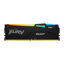 Kingston Fury 비스트 RGB 16GB 5200MT/s DDR5 CL40 DIMM 데스크탑 메모리(2개 키트) | 인텔 XMP 3.0 적외선 동기화 기술 오버클럭 안정성, 64GB (2x32GB) _4800MT/s