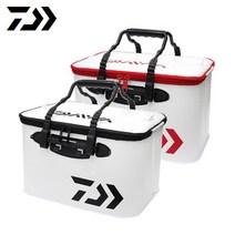 다이와 슈퍼바캉 키퍼바칸 FH40(KSA) 밑밥통/보조가방, 화이트레드, 1개