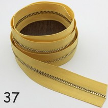 Meetee 1/3M 3 금속 지퍼 코드 로딩 코일 골드 치아 의류 지갑 수리 키트 DIY 바느질 소재, 14 37_01 3#_02 3M3pcsSilder