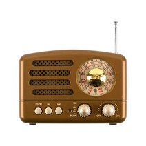 COMS 인테리어 블루투스 스피커 엔틱 브라운, 브라운(BT116)