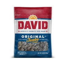 다비드/데이비드 오리지널 점보 가염 해바라기씨 149g 12팩-로스트 쏠티드 DAVID Original Jumbo Sunflower Seeds Roasted and Salted